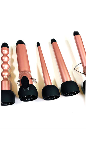 5 in 1 INTERCHANGEABLE CURLING IRON SET