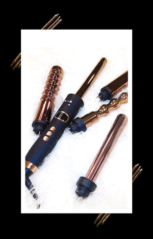 GOLD SERIES TITANIUM INTERCHANGEABLE CURLING WAND