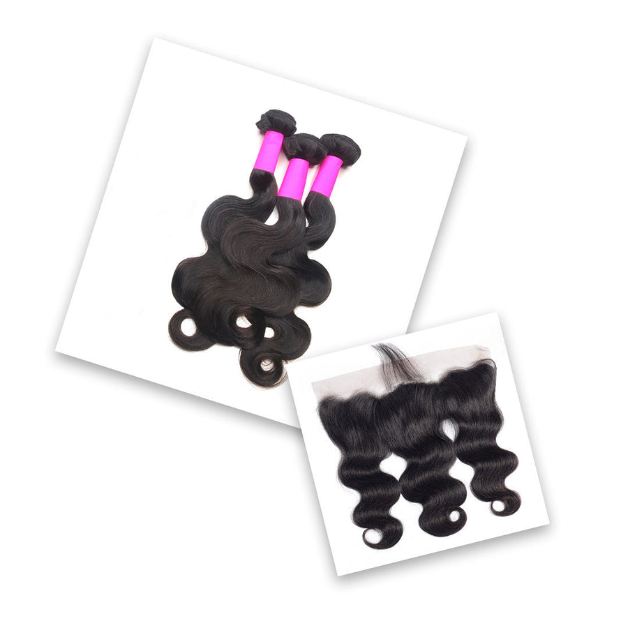 Body Wave Bundle Special + Frontal