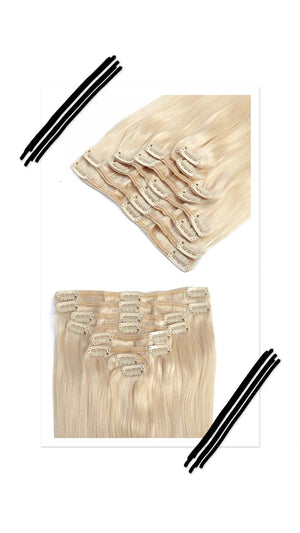 7pc Hair Clips Columbian Straight