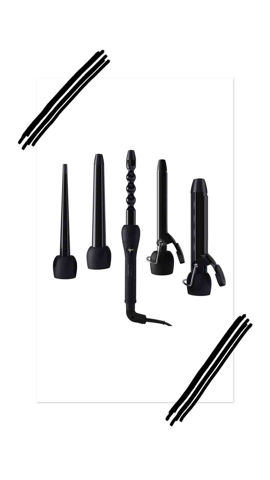 5 in 1 INTERCHANGEABLE CURLING IRON SET