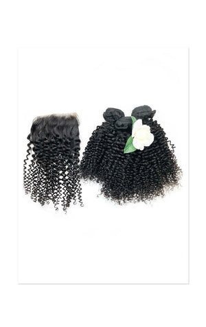 3 Bundle Special Afro Curl + Closure