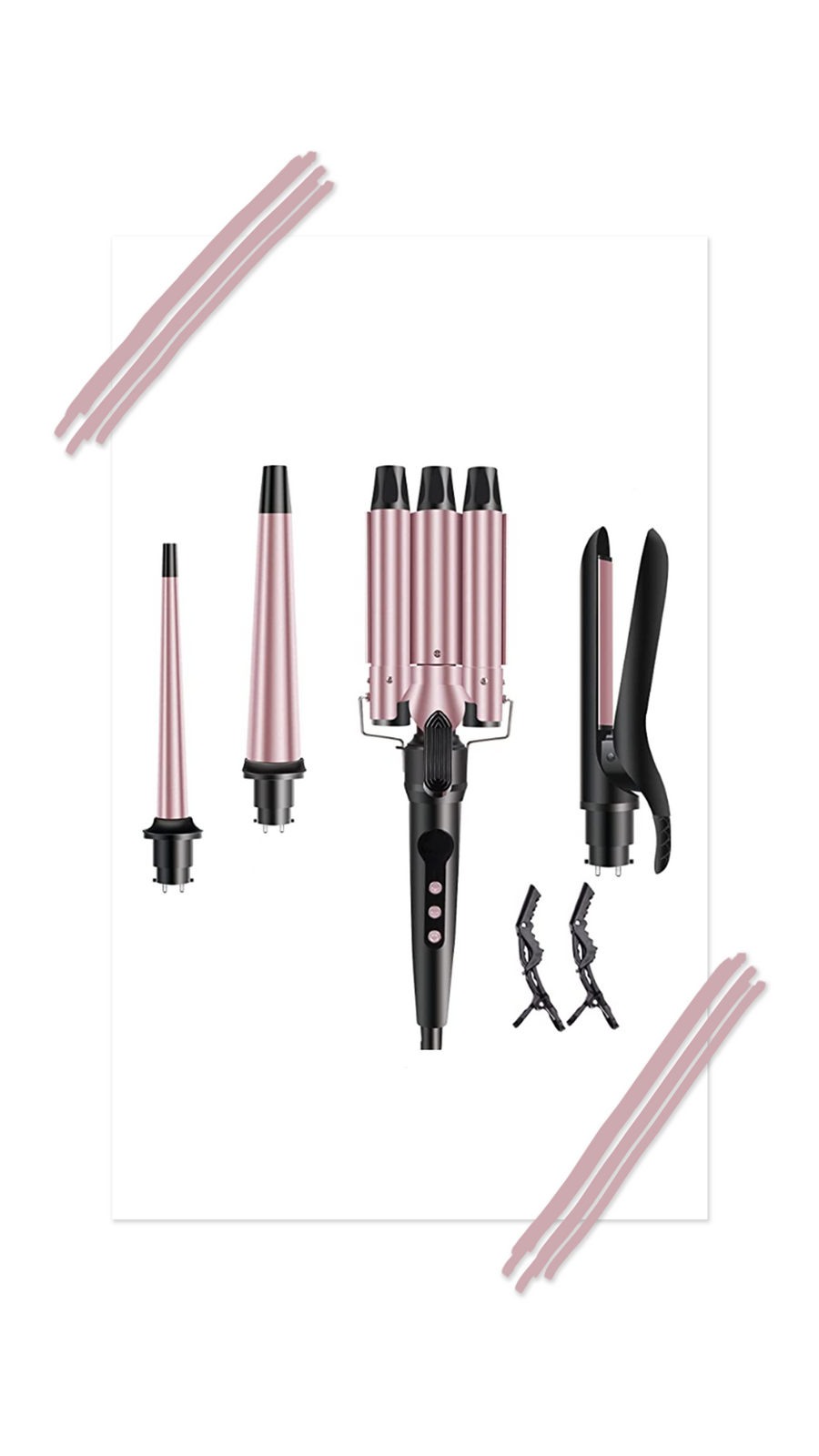 4 in 1 Tidal Wave Interchangeable Wand Set