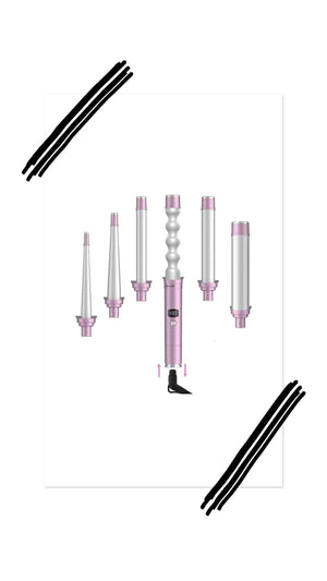 5 in 1 BARREL INTERCHANGEABLE WAND SET